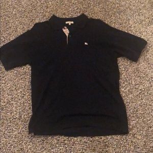 Black Burberry Polo, size: Large